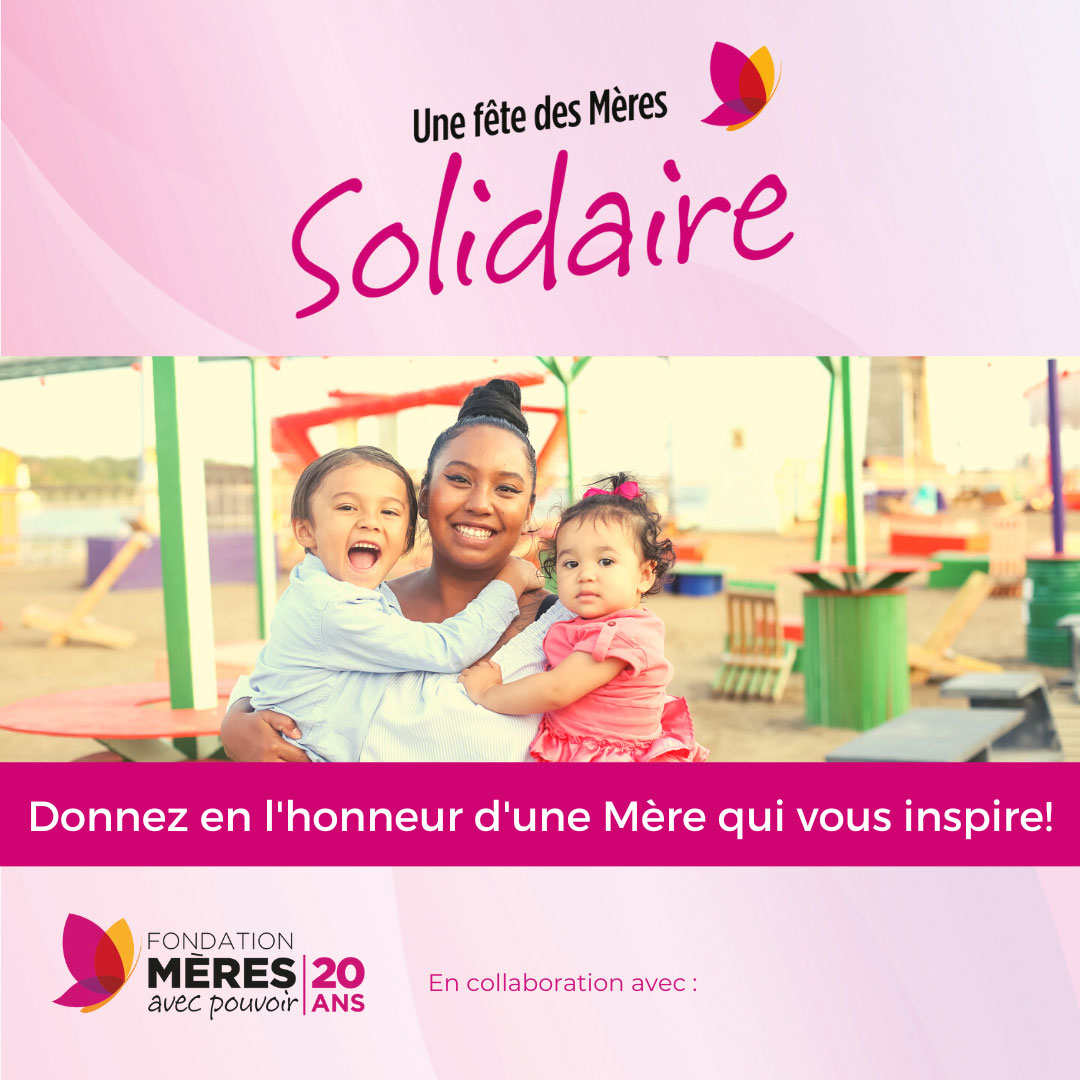 Image from the visibility campaign, produced by the Exponentiel communications agency, for the Mères avec pouvoir Foundation.