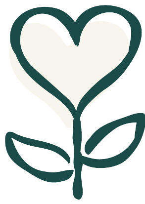 Pictogramme d'une fleur en forme de coeur